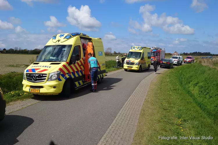 Fietser in de sloot beland op Texel
