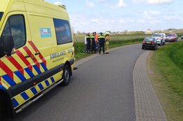 Fietser in de sloot beland op Texel