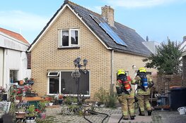 Woningbrand in Oudeschild