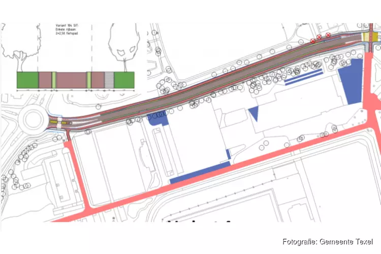 Vrijliggende fietspaden langs de Emmalaan