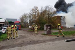 Brand bij agrarisch bedrijf op Texel