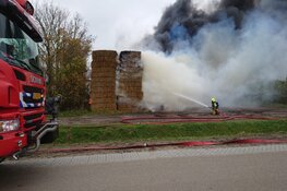 Brand bij agrarisch bedrijf op Texel