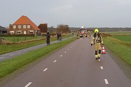 Gaslek op Texel, doorgaande weg afgesloten