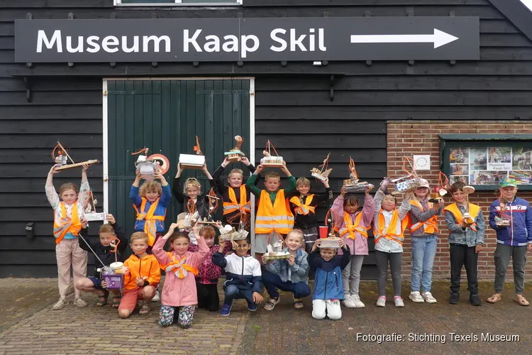 Texelse scholieren exposeren bij Museum Kaap Skil