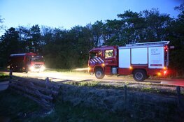 Forse rookontwikkeling door brand Meierblis in Den Burg