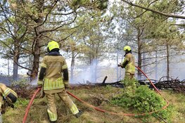 Natuurbrand op Texel, brandweer groots ingezet