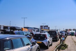 De TESO (veerboot) tussen Den Helder en Texel lag er dinsdagochtend tijdelijk uit