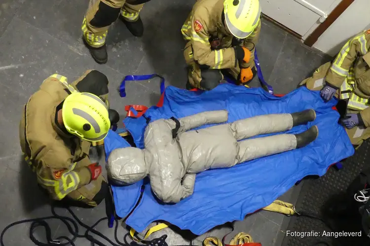 Hulpdiensten oefenen incident in vuurtoren