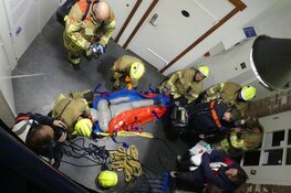 Hulpdiensten oefenen incident in vuurtoren
