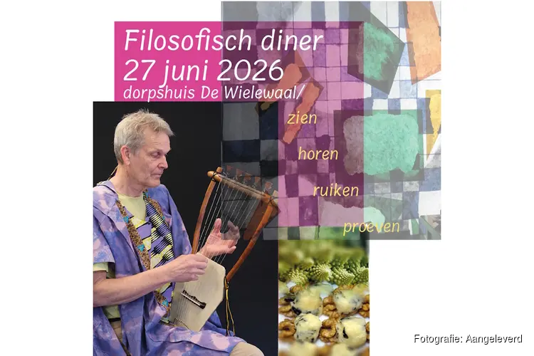 Zaterdag 27 juni "Filosofisch diner 2026" Dorspshuis De Wielewaal in De Waal op Texel