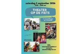 Theater Op de Fiets op zaterdag 5 september 2026