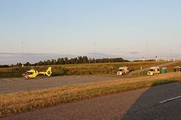 Wielrenner opgehaald door traumahelikopter