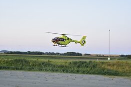 Wielrenner opgehaald door traumahelikopter