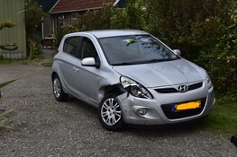 Auto's botsen in De Cocksdorp