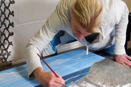 Texelse schilderijen door kunstenares Angela Stiehl