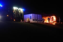 Brand bij Surfclub Texel