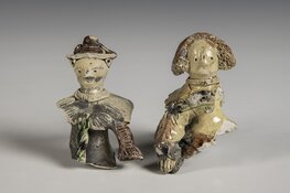 Keramieken poppenkopjes in Museum Kaap Skil