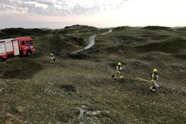 Duinbrandje snel onder controle