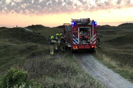 Duinbrandje snel onder controle