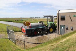 Water in natuurgebied Wagenjot op Texel gepompt tegen de droogte