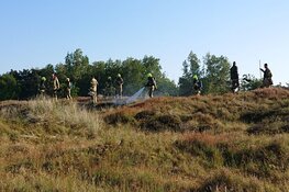 Brand in duinen bij De Cocksdorp