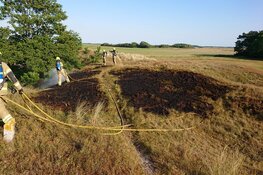 Brand in duinen bij De Cocksdorp