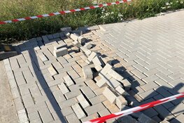 Fietspad op Texel barst eruit door de warmte