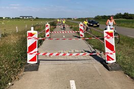 Fietspad op Texel barst eruit door de warmte
