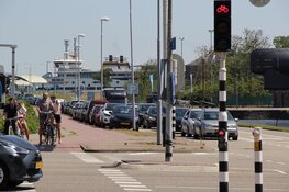 Drukte in Den Helder bij de boot naar Texel