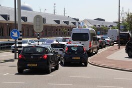 Drukte in Den Helder bij de boot naar Texel