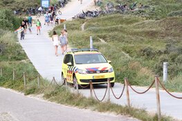 Zwemmer in problemen bij De Koog