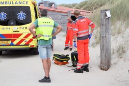 Zwemmer in problemen bij De Koog