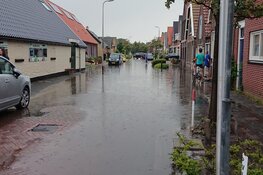 Zware regenval zorgt voor wateroverlast op Texel