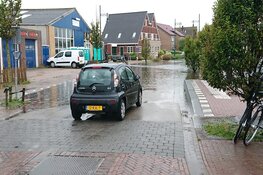 Zware regenval zorgt voor wateroverlast op Texel