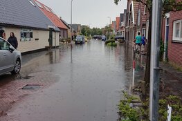 Zware regenval zorgt voor wateroverlast op Texel