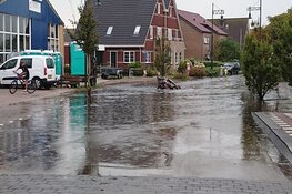Zware regenval zorgt voor wateroverlast op Texel