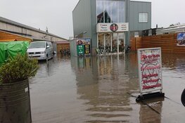 Zware regenval zorgt voor wateroverlast op Texel