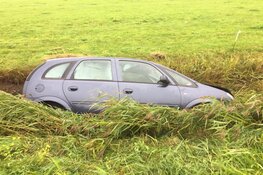 Auto te water bij eenzijdig ongeval