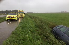 Auto te water bij eenzijdig ongeval