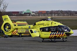 Boot naar Texel eruit door laag water. Patiënt vervoert met helikopter