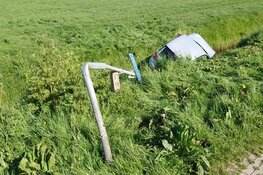 Eenzijdig ongeval Den Hoorn, twee gewonden