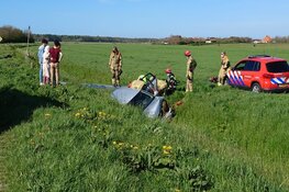 Eenzijdig ongeval Den Hoorn, twee gewonden