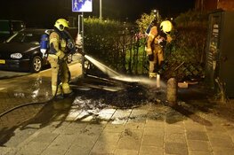 Grofvuil in brand gestoken