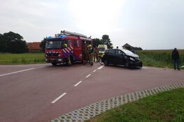 Ongeval op Texel, auto te water na aanrijding