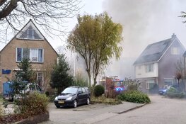 Brand in garage van woning op Texel