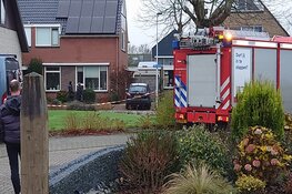 Brand in garage van woning op Texel