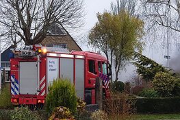 Brand in garage van woning op Texel