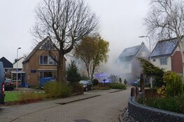 Brand in garage van woning op Texel