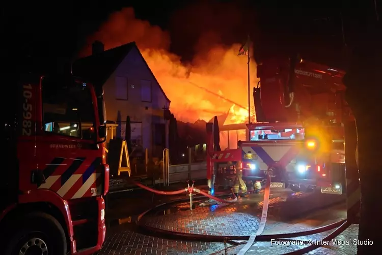 Hennepkwekerij aangetroffen na brand