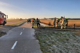 Zoekactie in sloot na aantreffen te water geraakte fiets